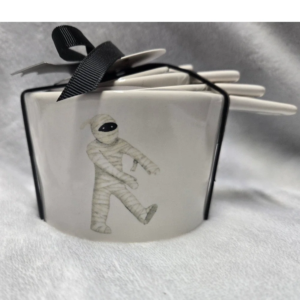 Rae Dunn Halloween Measuring Cups Set of 4 Witch Dracula Frankenstein Mummy
